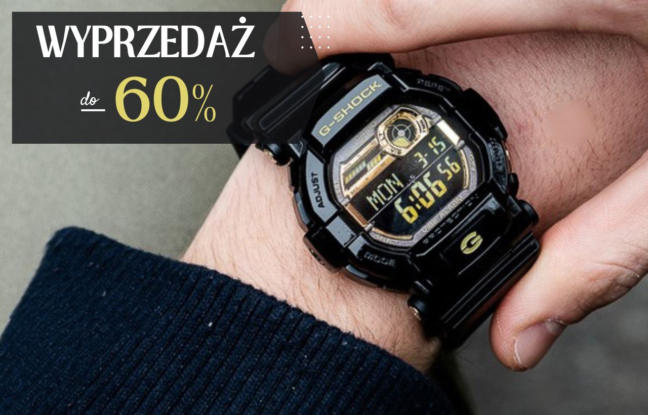 Wyprzedaż zegarków męskich - promocje do 60 procent