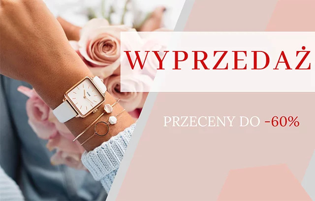 Wyprzedaż zegarków damskich - promocje do -60 procent