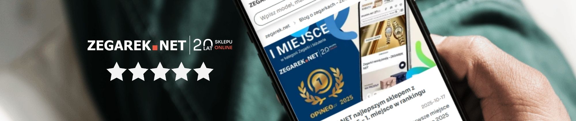 99% Klientów poleca ZEGAREK.NET - raport opinii
