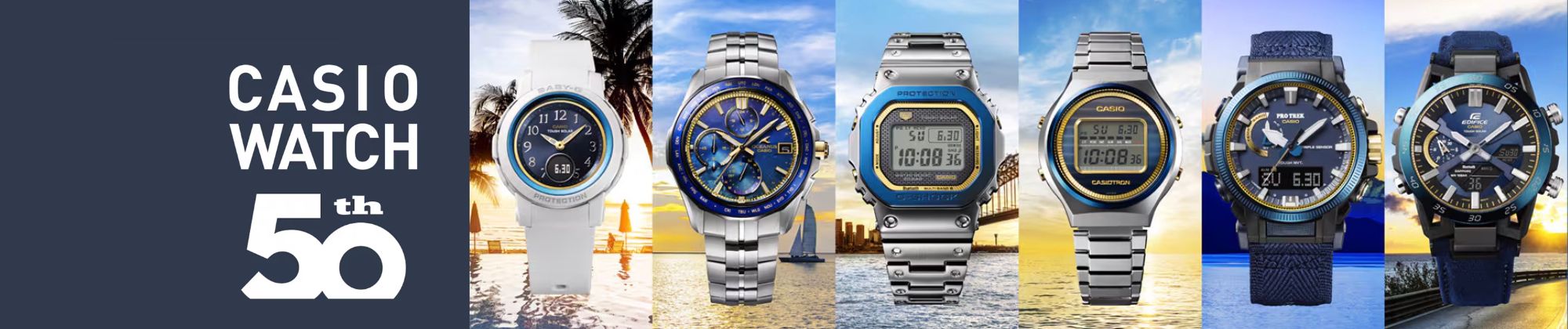 Odkryj limitowaną kolekcję zegarków Casio Sky and Sea z okazji 50-lecia marki