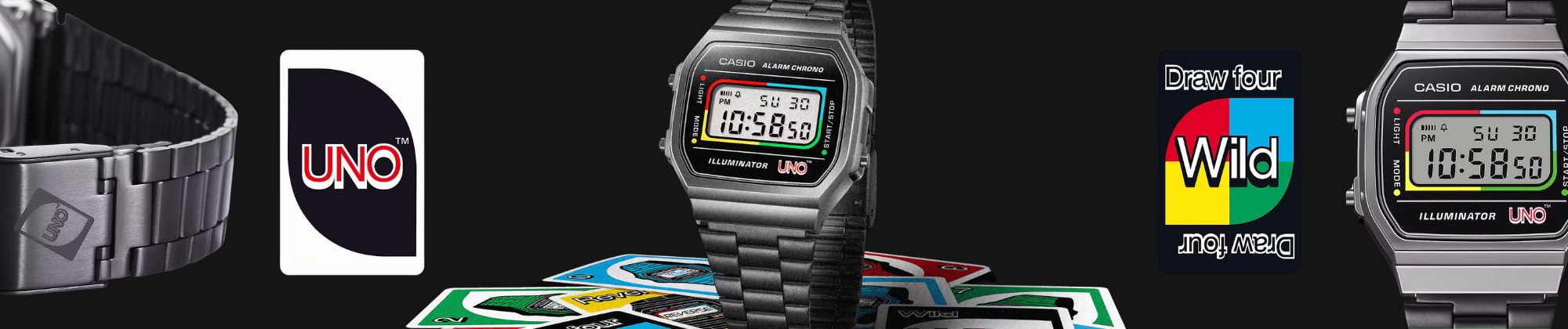 Casio Vintage UNO - zegarek z akcentami najpopularniejszej gry karcianej