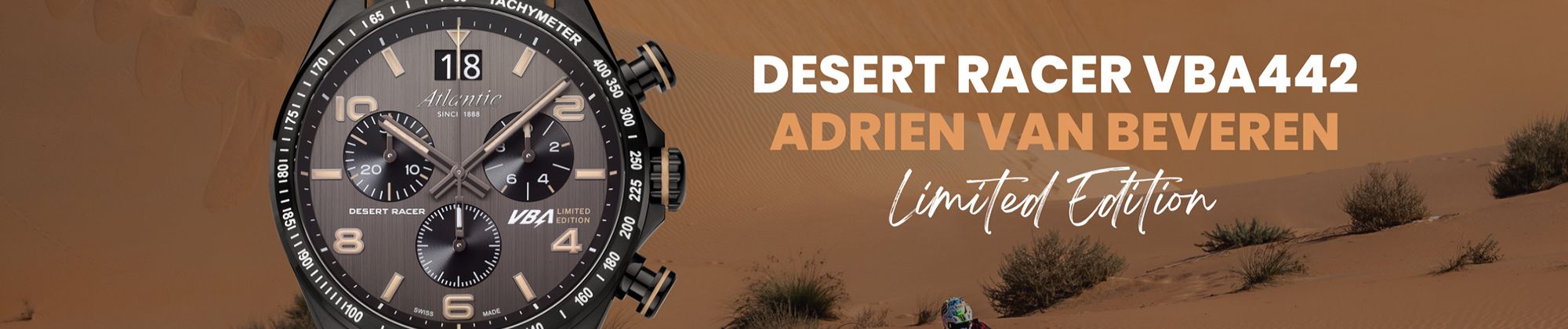 Atlantic Desert Racer VBA 442 Adrien Van Beveren - szwajcarski limitowany chronograf 442 szt.
