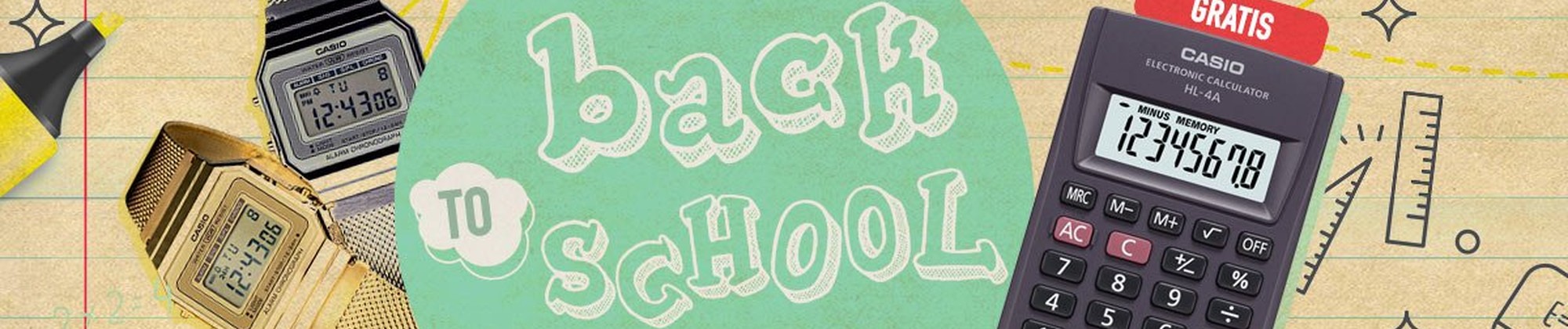 BACK to SCHOOL z zegarkami Casio! Odbierz podręczny kalkulator!