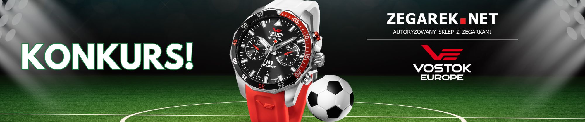 Specjalny konkurs na Facebooku - zdobądź unikatowy zegarek Vostok Europe Rocket N-1 Chrono!