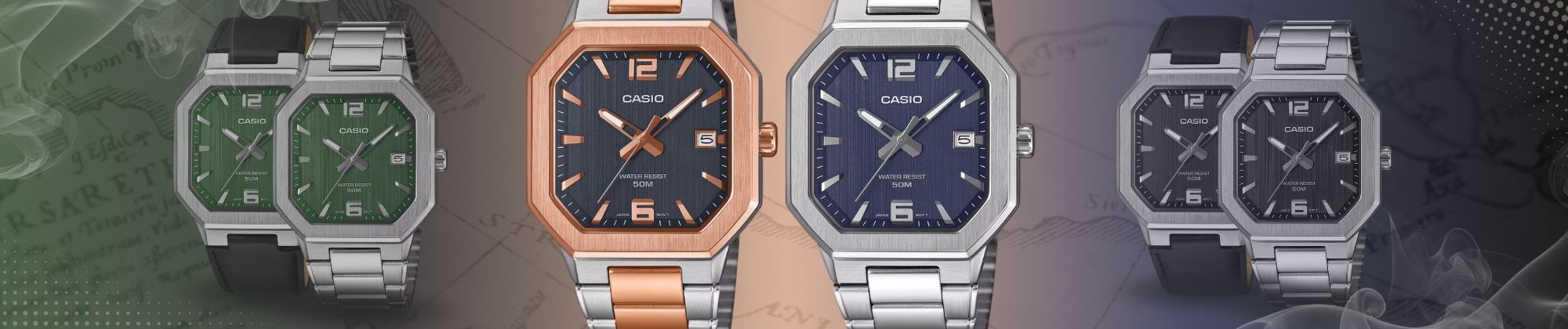Casio Vintage MTP-B195 - nowość 2026 | Ośmiokątny zegarek Casio