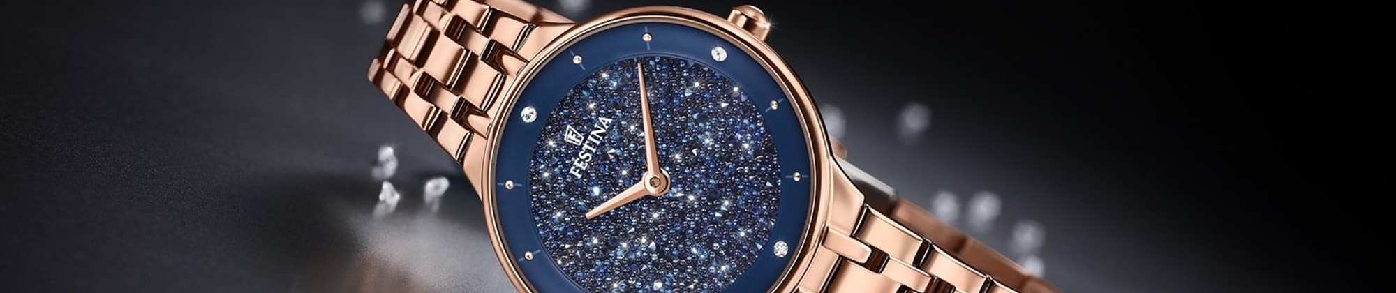 Damskie zegarki Festina Mademoiselle z kryształkami Swarovski
