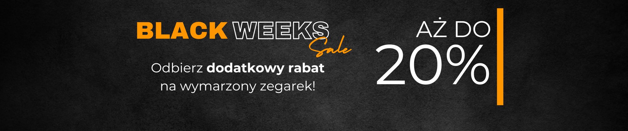 Dodatkowy rabat BLACK FRIDAY -20% w Zegarek.net
