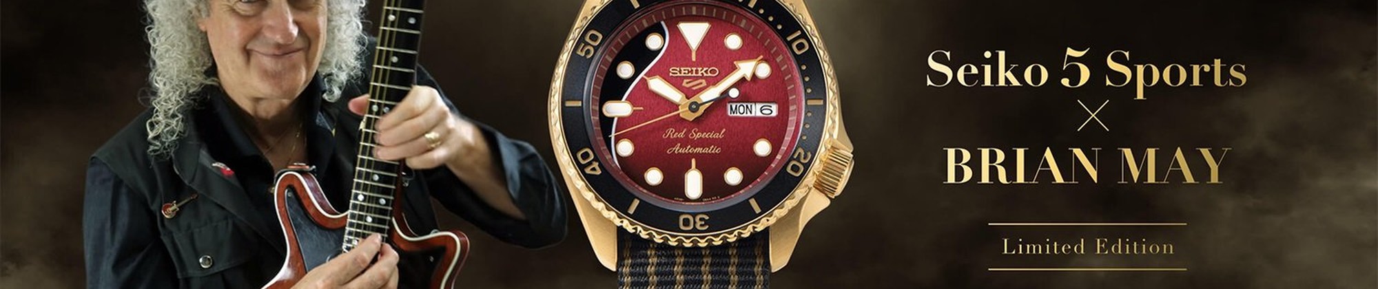 Druga odsłona limitowanego Seiko 5 Sports x Brian May “Red Special II”