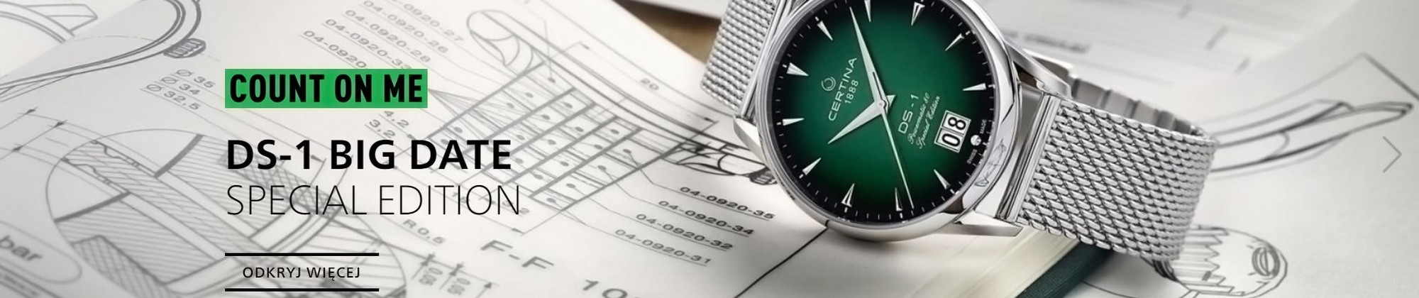 Edycja specjalna Certina DS-1 Big Date 60th Anniversary