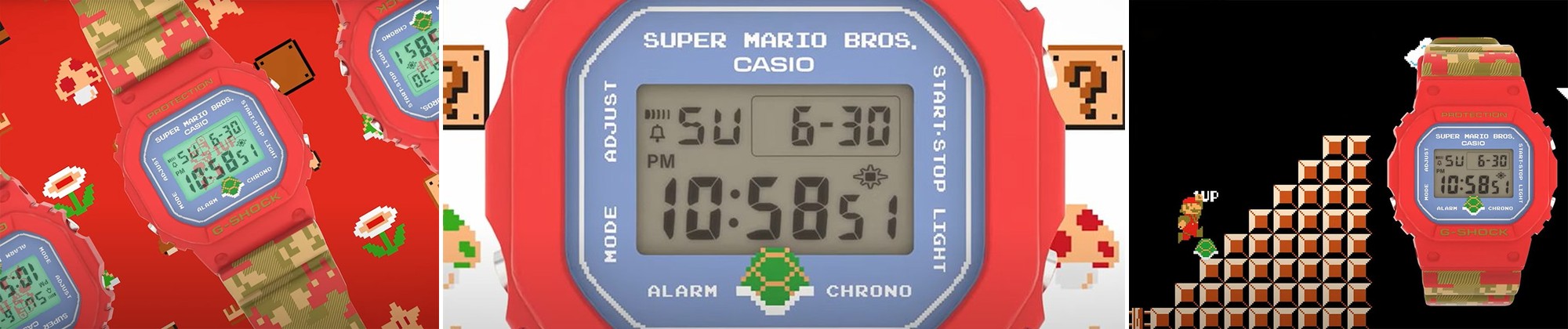 Edycja specjalna G-SHOCK Super Mario Bros DW-5600SMB-4ER z okazji 40 lecia marki G-SHOCK