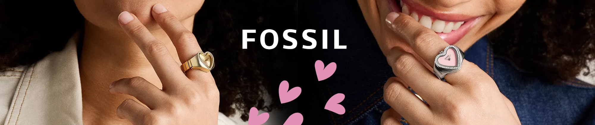 Fossil Watch Ring w kształcie serca - niebanalny prezent na Walentynki