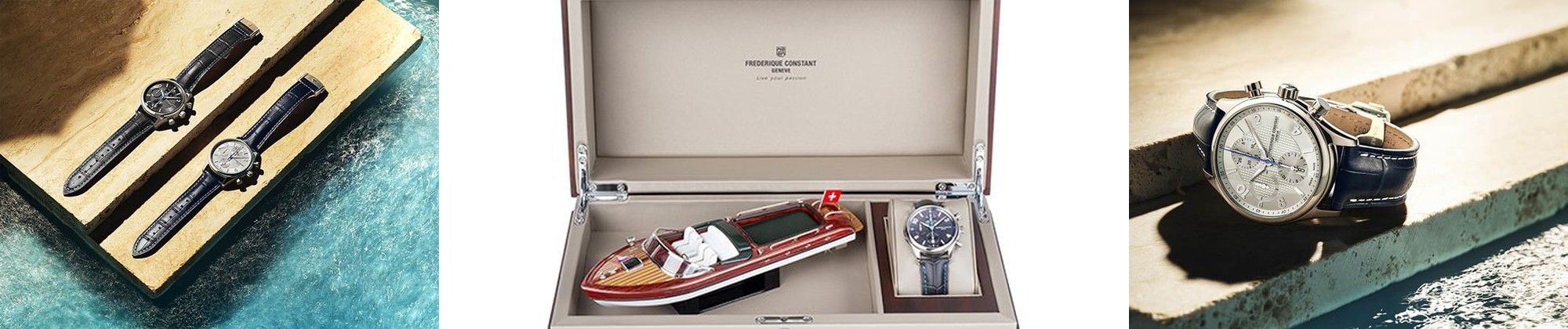 Frederique Constant Runabout RHS Chronograph Automatic - zegarek podkreślający partnerstwo z The Riva Historical Society