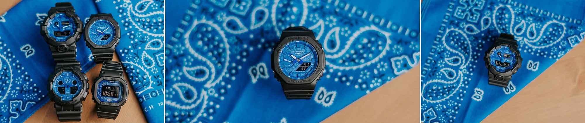 G-SHOCK Blue Paisley Series - wyjątkowa odsłona kultowych modeli G-SHOCK