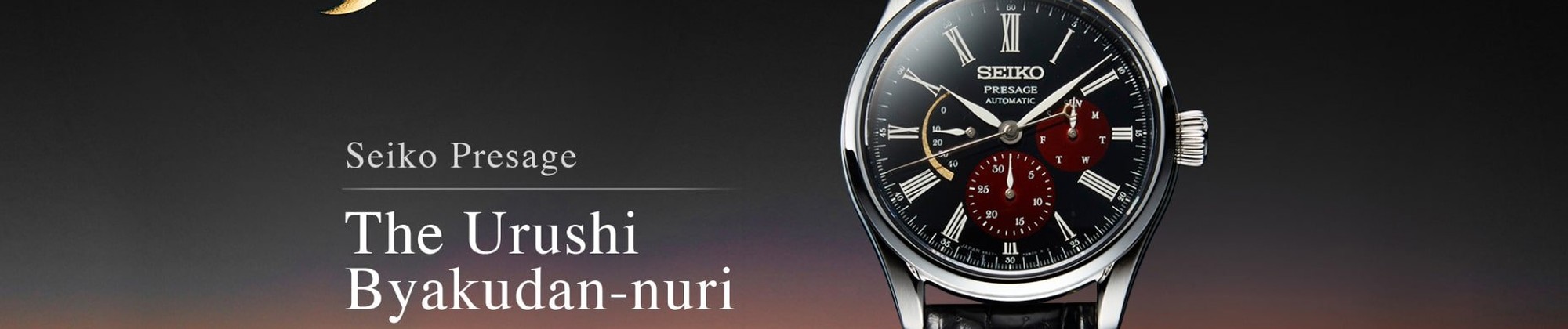 Limitowany zegarek Seiko Presage Urushi Byakudan-Nuri