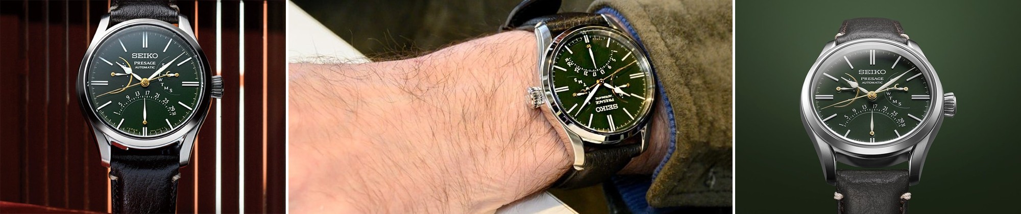 Nowa odsłona zegarków Seiko Presage - Urushi Green Dial Double-Retrograde
