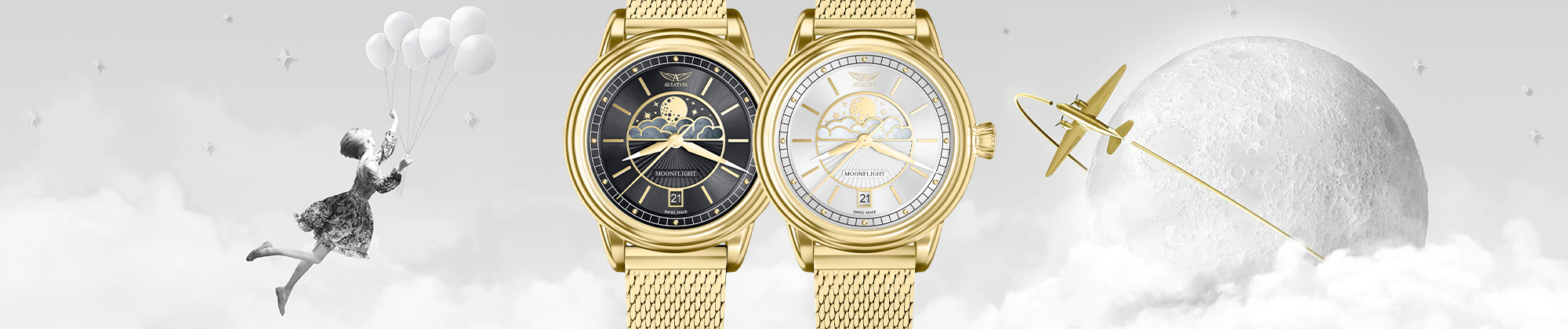 Nowość w kolekcji Aviator - Douglas Moonflight w barwach żółtego złota