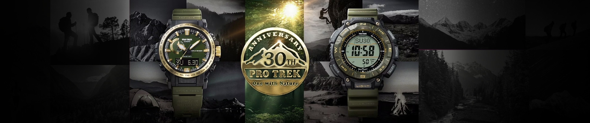 Casio Pro Trek 30th Anniversary - historia, modele i technologia Triple Sensor