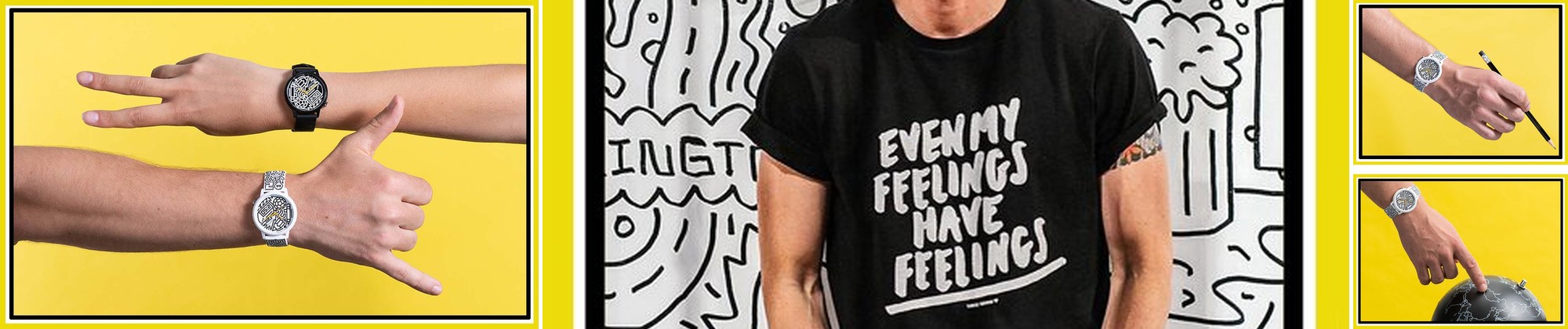 Oryginalne zegarki Guess Originals z grafiką Timothy Goodmana