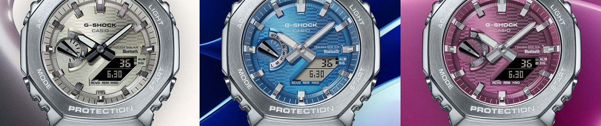 Poznaj nowe modele Casio G-Shock GBM-2100A w trzech wersjach kolorystycznych