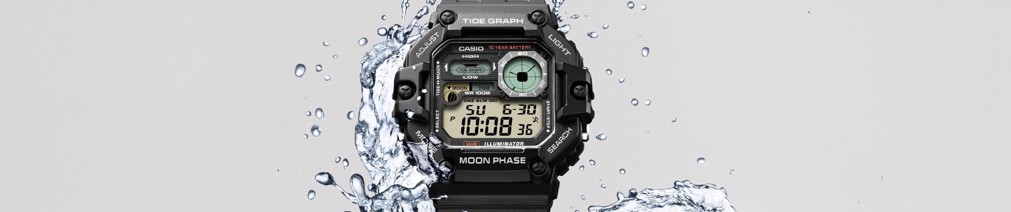 Przypływy, fazy Księżyca i 10 lat na baterii. Oto Casio WS-1700H
