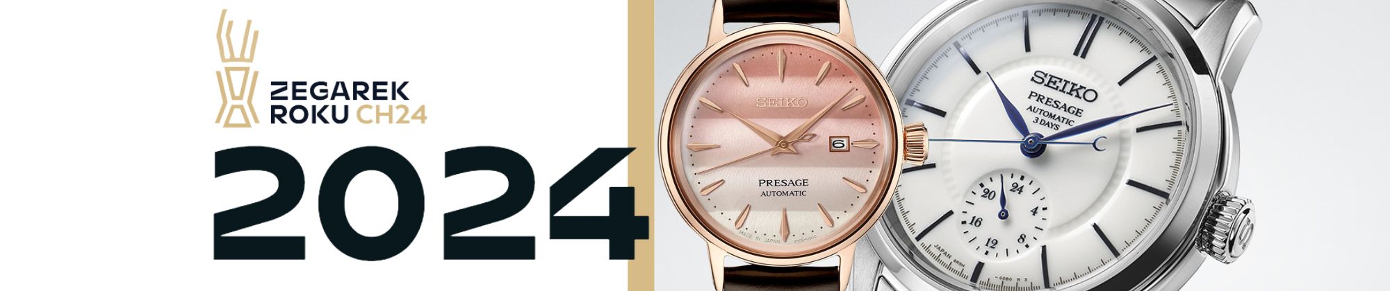 Seiko Presage w plebiscycie Zegarek Roku 2024 - dwa wyjątkowe modele nominowane przez CH24!