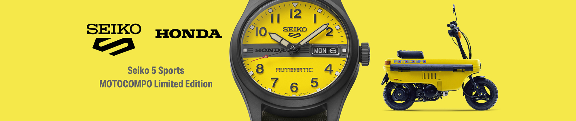 Seiko x Honda MOTOCOMPO - kultowy motocykl na nadgarstku