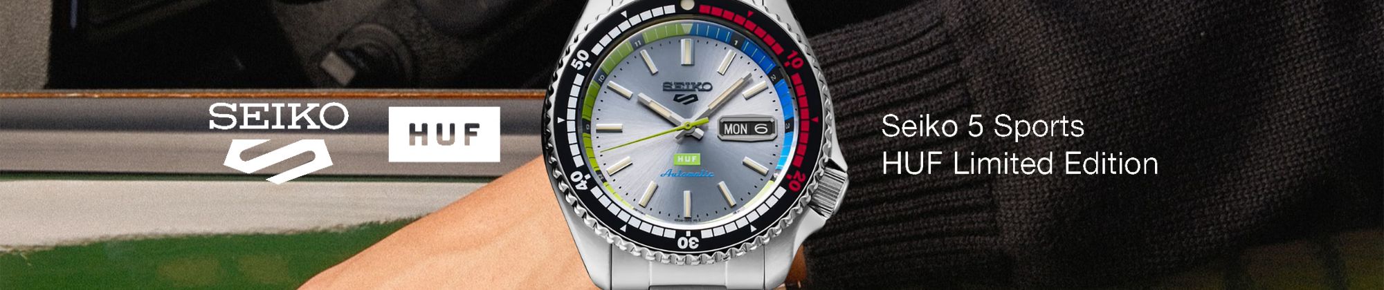 Seiko x HUF - limitowany zegarek Seiko 5 Sports dla fanów streetwearu