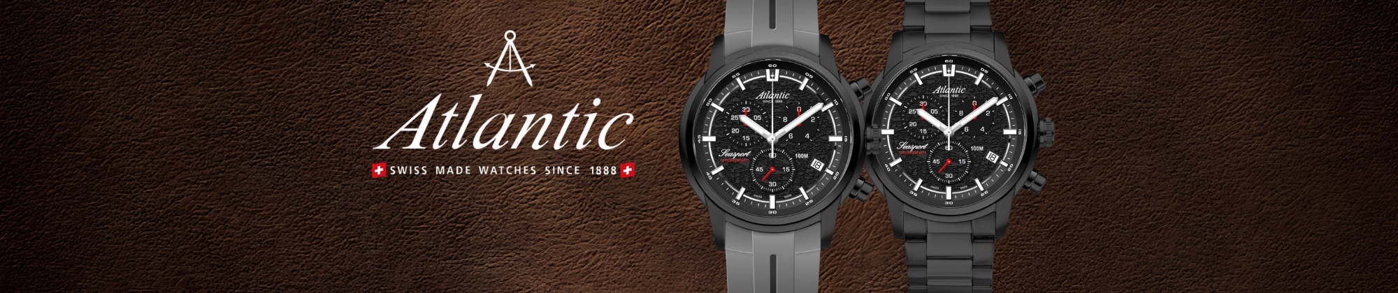 Atlantic Seasport Black PVD - czarny zegarek na lato
