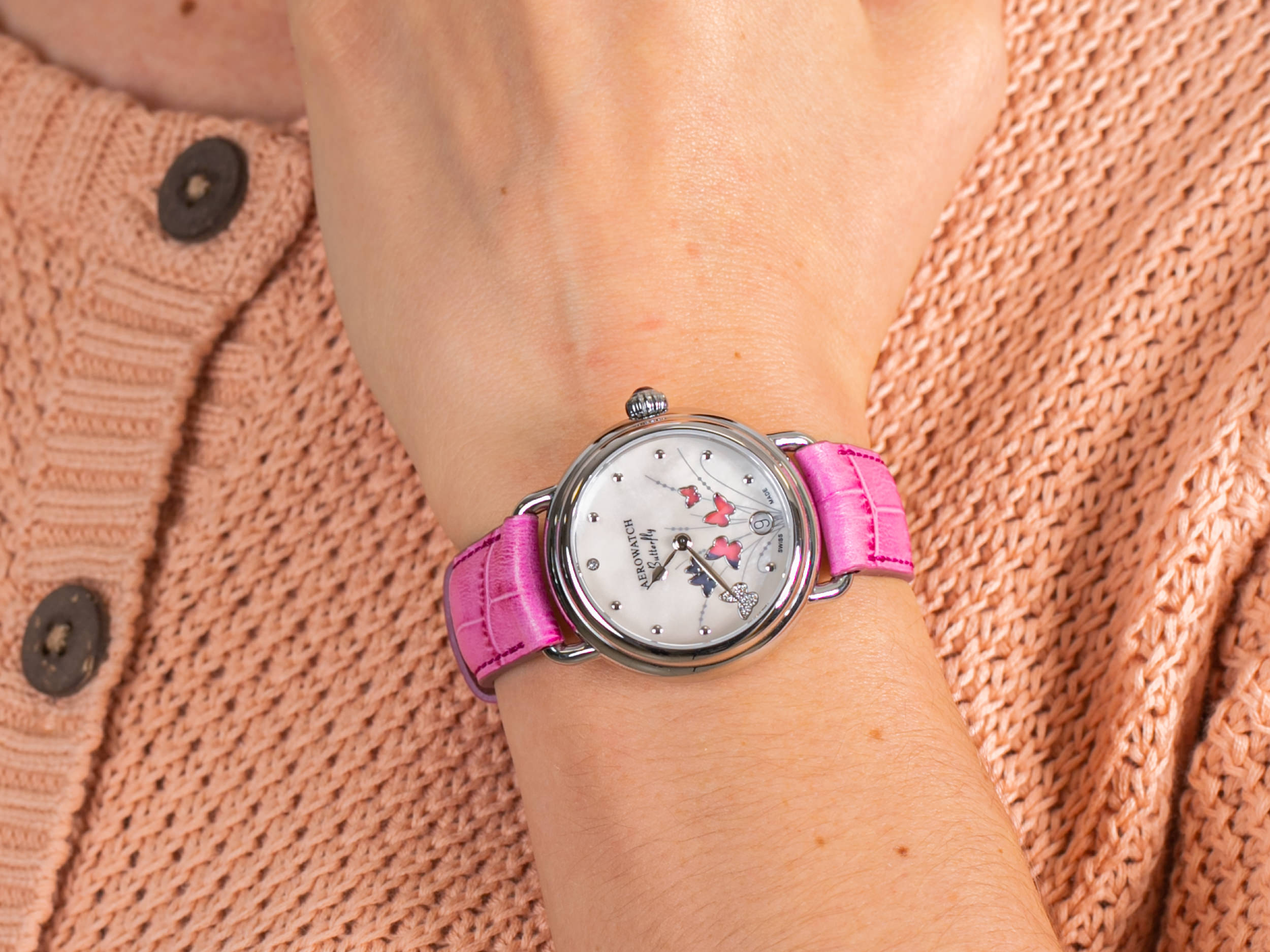 Aerowatch 44960-AA05 1942 BUTTERFLY - Zegarek.net