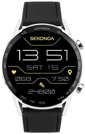 Montre Connectée Sport GPS Sekoda - Double Bande, 170+ Modes, Autonomie 15 Jours, Étanche (Noir)