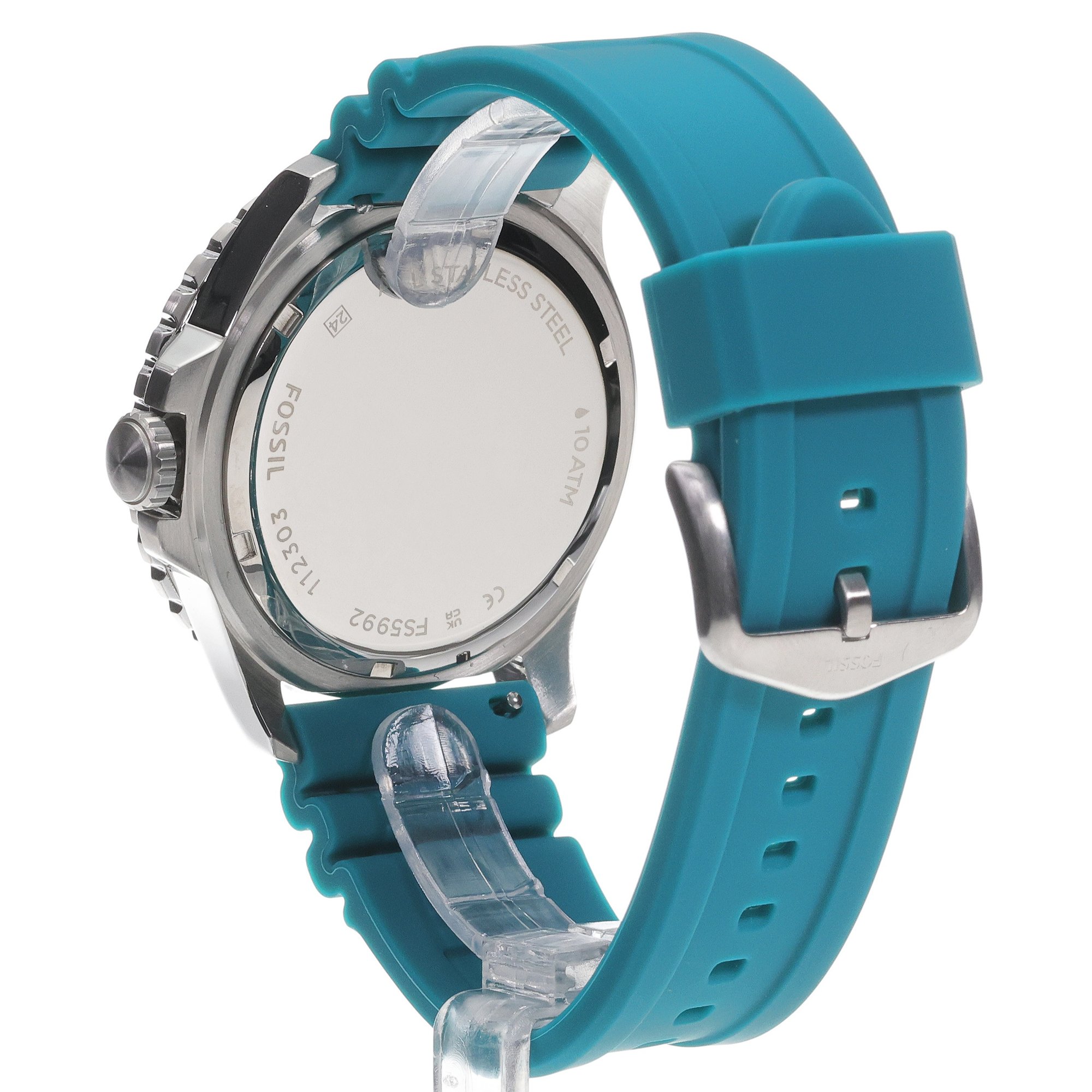 Fossil FS5992 BLUE GMT Silicone Strap 46mm - Zegarek.net