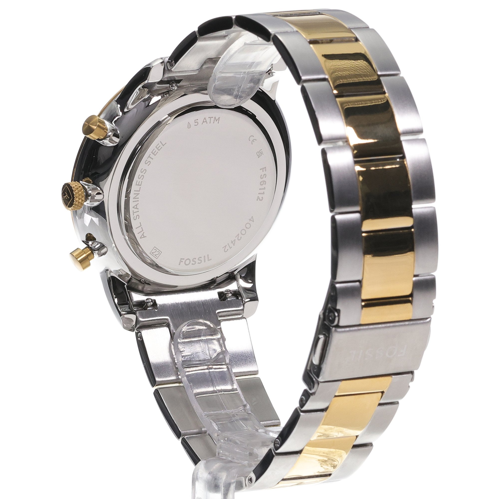Fs6112 Fossil FS6112 Neutra Chronograph Bicolor Stainless Steel 44mm - Zegarek.net