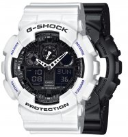 Zegarek męski Casio G-SHOCK Original SET GA-100-1A1ER + BEZEL 10347600 + PASEK 10347710