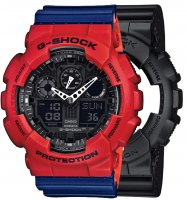 Zegarek męski Casio G-SHOCK Original SET GA-100-1A1ER + BEZEL 10395289 + PASEK 10527467