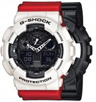 Zegarek męski Casio G-SHOCK Original SET GA-100-1A1ER + BEZEL 10395292 + PASEK 10395226