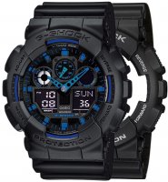 Zegarek męski Casio G-SHOCK Original SET GA-100-1A2ER + BEZEL 10358741 + PASEK 10347688