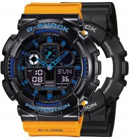 Zegarek męski Casio G-SHOCK Original SET GA-100-1A2ER + BEZEL 10407691 + PASEK 10457913