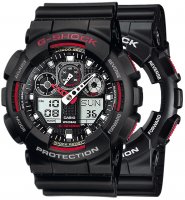 Zegarek męski Casio G-SHOCK Original SET GA-100-1A4ER + BEZEL 10378531 + PASEK 10347688