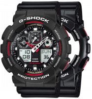Zegarek męski Casio G-SHOCK Original SET GA-100-1A4ER + BEZEL 10508136 + PASEK 10347688