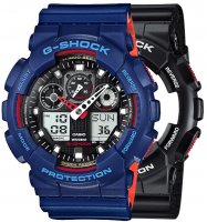 Zegarek męski Casio G-SHOCK Original SET GA-100-1A4ER + BEZEL 10527398 + PASEK 10527467