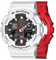 Zegarek męski Casio G-SHOCK Original SET GA-100B-4AER + BEZEL 10347600 + PASEK 10347710