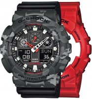 Zegarek męski Casio G-SHOCK Original SET GA-100B-4AER + BEZEL 10507071 + PASEK 10347688