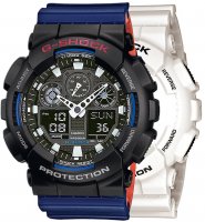 Zegarek męski Casio G-SHOCK Original SET GA-100B-7AER + BEZEL 10378531 + PASEK 10527467
