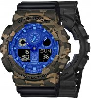 Zegarek męski Casio G-SHOCK Original SET GA-100BP-1AER + BEZEL 10507070 + PASEK 10347688