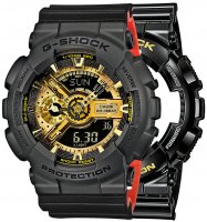 Zegarek męski Casio G-SHOCK Style SET GA-110GB-1AER + BEZEL 10467795 + PASEK 10577142