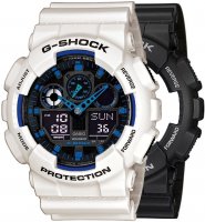 Zegarek męski Casio G-SHOCK Original SET GA-100-1A2ER + BEZEL 10395292 + PASEK 10395227