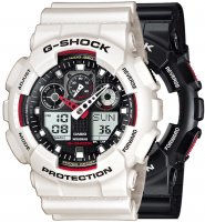 Zegarek męski Casio G-SHOCK Original SET GA-100-1A4ER + BEZEL 10395292 + PASEK 10395227