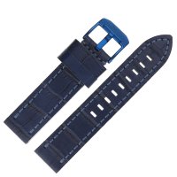 Pasek do zegarka  Vostok Europe  Pasek Almaz - Skóra (D657) niebieski croco niebieska kl.