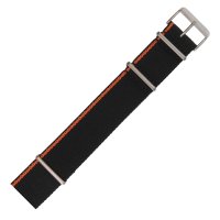 Pasek do zegarka  Vostok Europe  Pasek Expedition - Nylon (7242) czarny z pomarańczowym bokiem matowa kl.