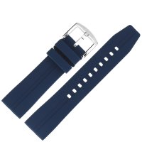 Pasek do zegarka  Vostok Europe  Pasek Expedition - Silikon (A557) niebieski stalowa kl.